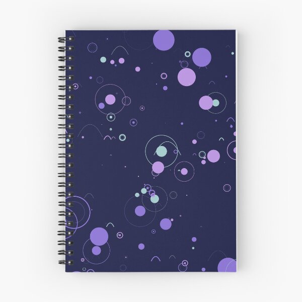 Artikelvorschau, Abstraktes violettes Muster aus schwebenden geometrischen Kreisen entworfen und verkauft von GraphyLab.