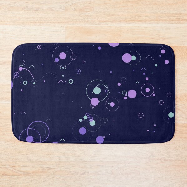 Item preview, Abstract Purple Floating Geometric Circles Pattern designed and sold by GraphyLab.