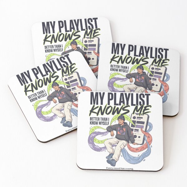 Item preview, My Playlist Knows Me | Premium Music Lover Streetwear | Gen Z Playlist Graphic Tee designed and sold by SAJ Design Studio.