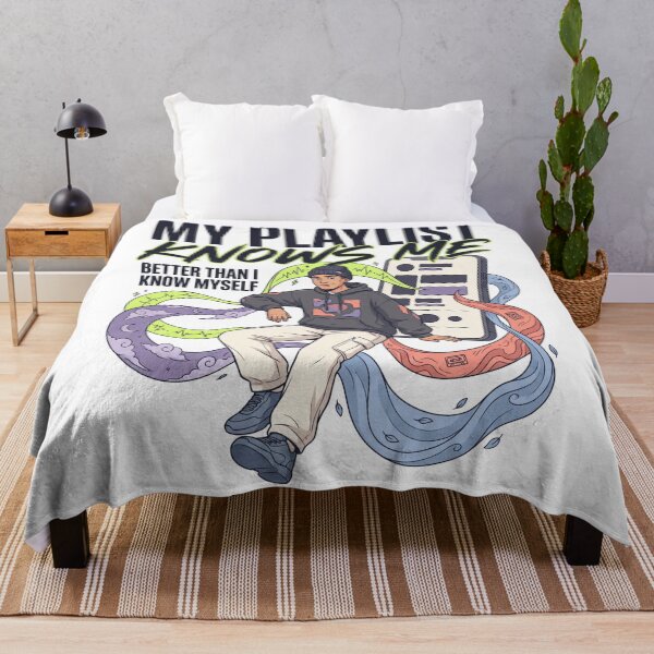 Item preview, My Playlist Knows Me | Premium Music Lover Streetwear | Gen Z Playlist Graphic Tee designed and sold by SAJ Design Studio.