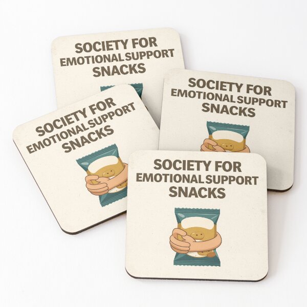 Item preview, Society for Emotional Support Snacks Retro Poster designed and sold by PictorialWhimsy.