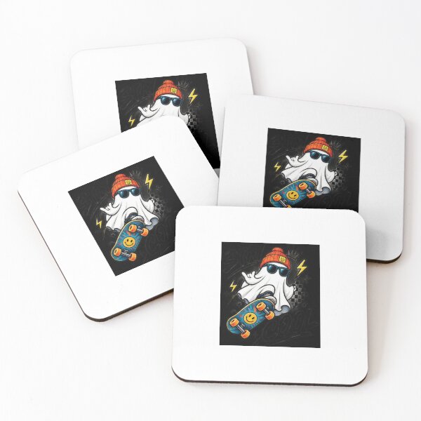 Item preview, Cool Skater Ghost Skateboard designed and sold by ThilankaDesign.