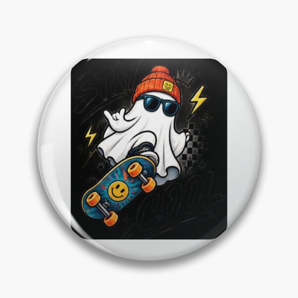 Item preview, Cool Skater Ghost Skateboard designed and sold by ThilankaDesign.