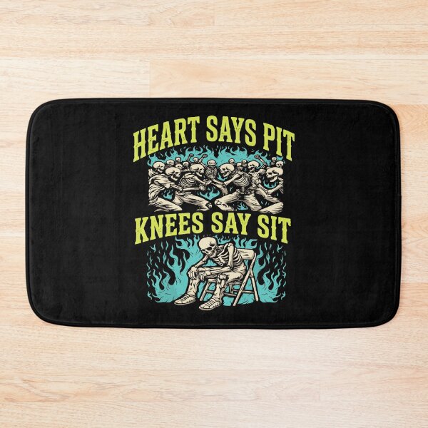 Item preview, heart says pit knees say sit skeleton funny designed and sold by JeffSteakley56.