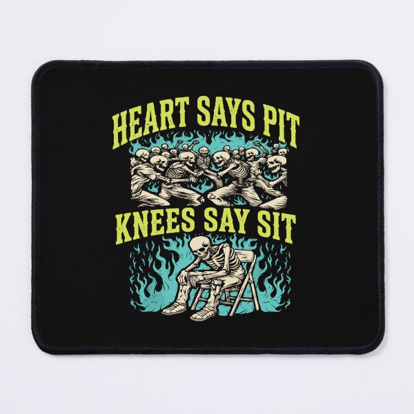 Item preview, heart says pit knees say sit skeleton funny designed and sold by JeffSteakley56.