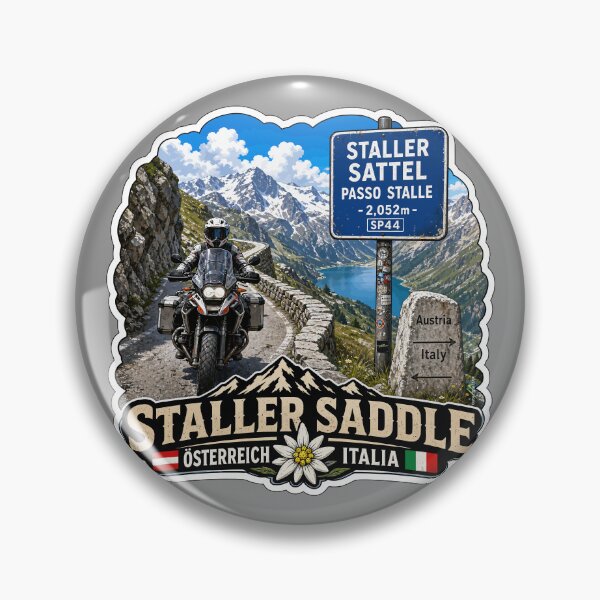 Item preview, Staller Saddle, Staller Pass, Passo Stalle Italy, Austria Sticker TShirt 01 designed and sold by OuterShellUK.