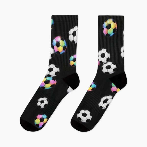 Item preview, Colorful Soccer Ball Pattern – Pastel Rainbow Football Design designed and sold by annenambiro.