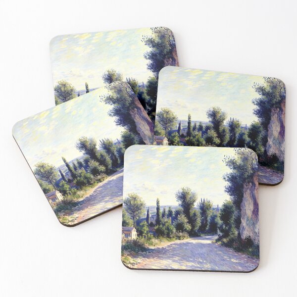 Item preview, Road near Giverny (2): A Sunlit Impressionist Journey Along a Peaceful Country Lane designed and sold by artdesignsnow.