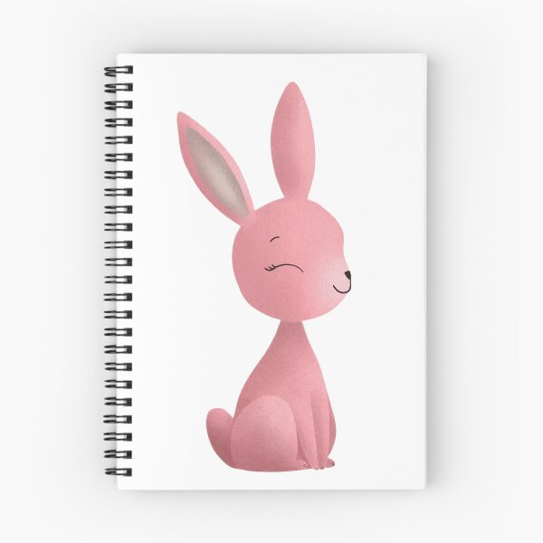 Item preview, Peaceful Pink Rabbit Sitting With Sweet Closed Eyes designed and sold by QuietnoiseMax.
