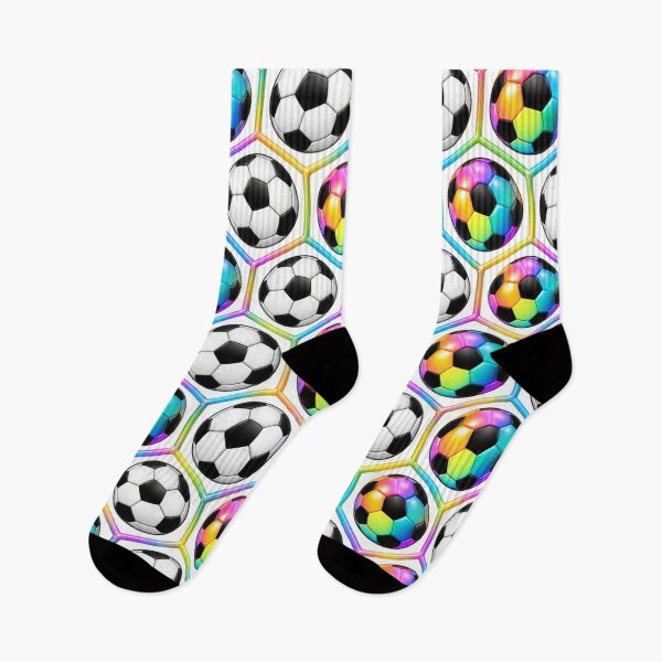 Item preview, Pastel Rainbow Football Seamless Pattern – Fun Sports Artwork designed and sold by annenambiro.