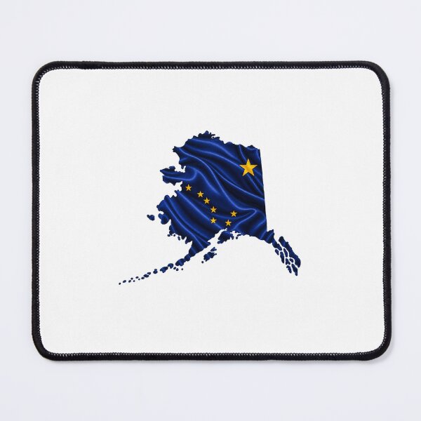 Item preview, Minimal Alaska State Flag Map Sticker Design designed and sold by FunPurchase.