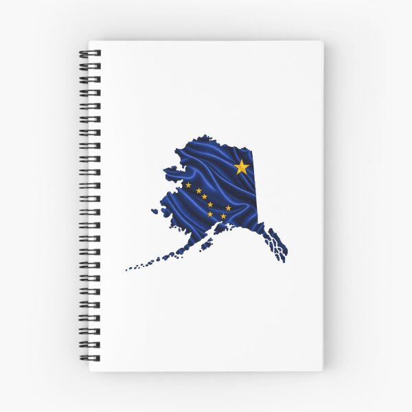 Item preview, Minimal Alaska State Flag Map Sticker Design designed and sold by FunPurchase.