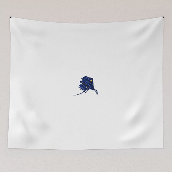 Item preview, Minimal Alaska State Flag Map Sticker Design designed and sold by FunPurchase.