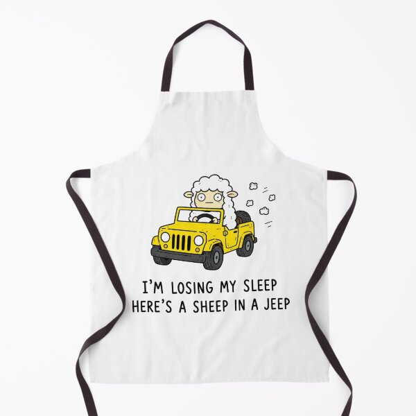 Item preview, Sheep in a Jeep Funny Sheep Car Pun Cute Animal Meme designed and sold by MonkiFlipp.
