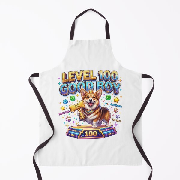 Item preview, Level 100 Good Boy Corgi Gaming Art designed and sold by pradeepvisuals.