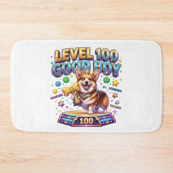Item preview, Level 100 Good Boy Corgi Gaming Art designed and sold by pradeepvisuals.