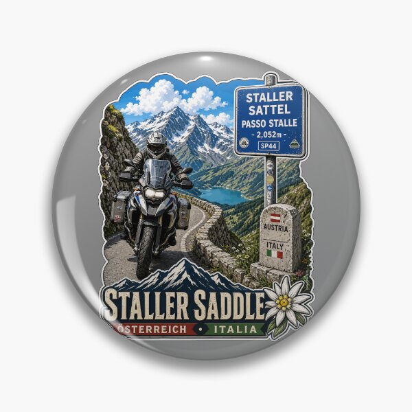 Item preview, Staller Saddle, Staller Pass, Passo Stalle Italy, Austria Sticker TShirt 02 designed and sold by OuterShellUK.