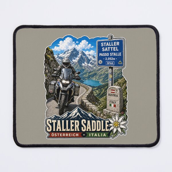 Item preview, Staller Saddle, Staller Pass, Passo Stalle Italy, Austria Sticker TShirt 02 designed and sold by OuterShellUK.
