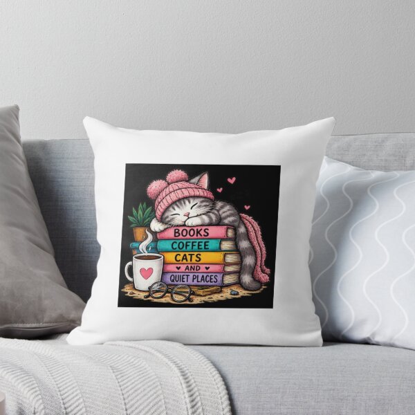 Item preview, Books Coffee Cats Quiet Places designed and sold by ThilankaDesign.