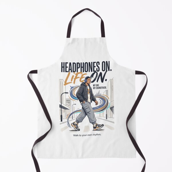 Item preview, Headphones On Life On | Premium Music Lover Streetwear | Gen Z Lifestyle Graphic Tee designed and sold by SAJ Design Studio.