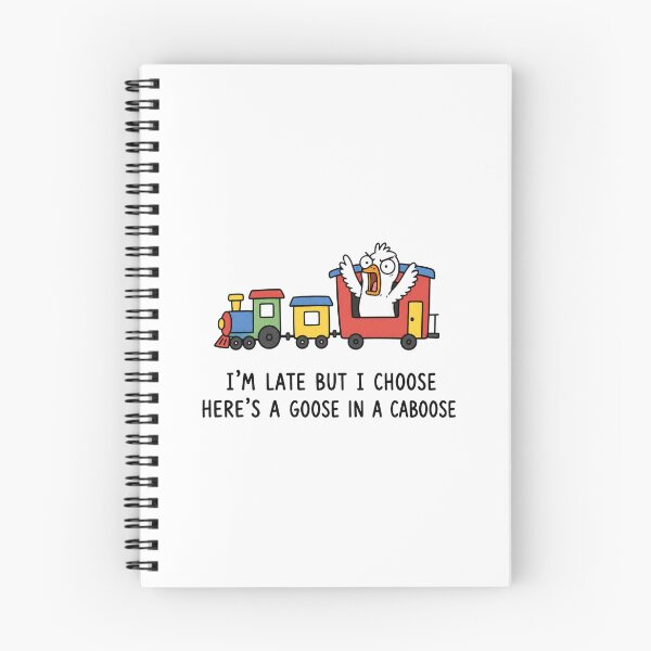 Item preview, Goose in a Caboose Funny Goose Train Pun Cute Animal Meme designed and sold by MonkiFlipp.