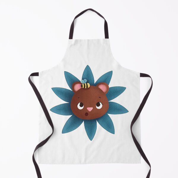 Item preview, Surprised Brown Bear Flower With Tiny Bumblebee Friend designed and sold by QuietnoiseMax.