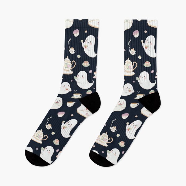 Item preview, Ghost Tea Party Illustration Pattern designed and sold by UnhingedBird.