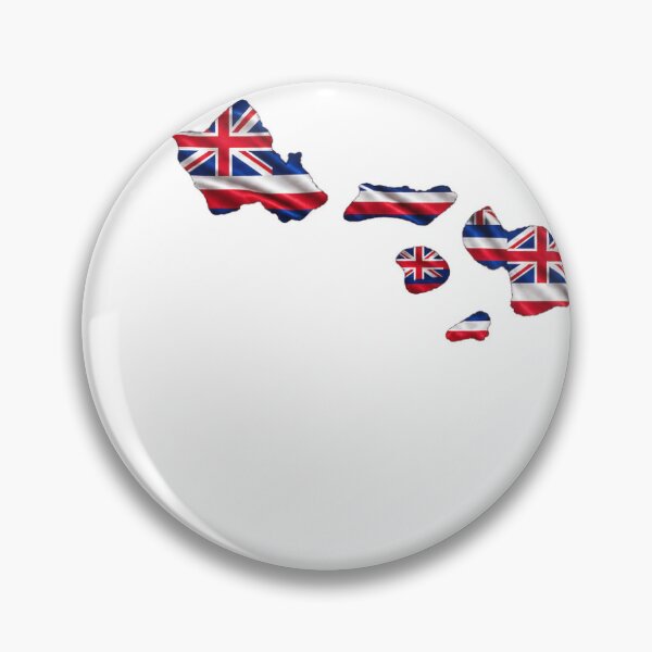 Item preview, Minimal Hawaii State Flag Map Sticker Design designed and sold by FunPurchase.