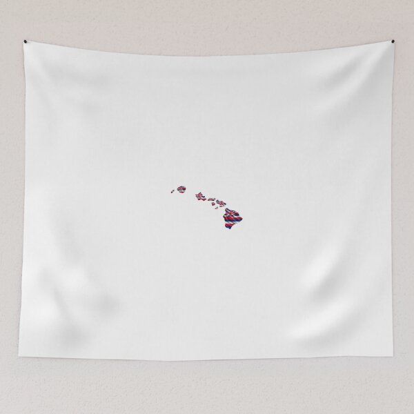 Item preview, Minimal Hawaii State Flag Map Sticker Design designed and sold by FunPurchase.