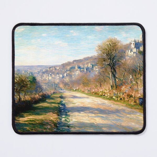 Item preview, Road of La Roche-Guyon: A Peaceful Impressionist View of a Sunlit Country Road designed and sold by artdesignsnow.