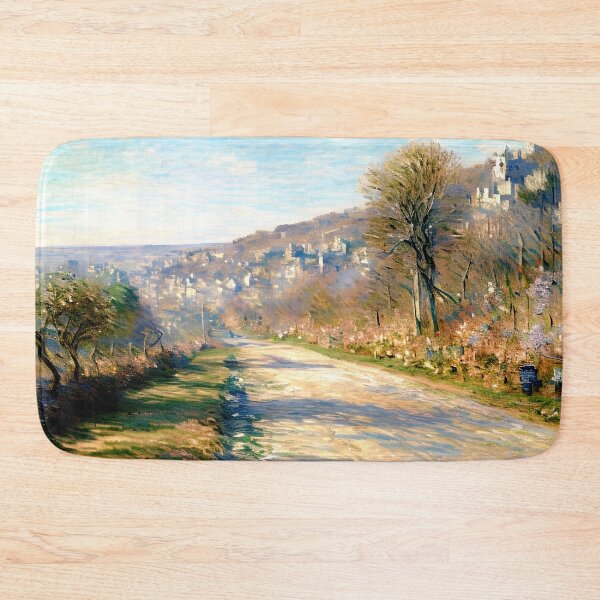 Item preview, Road of La Roche-Guyon: A Peaceful Impressionist View of a Sunlit Country Road designed and sold by artdesignsnow.