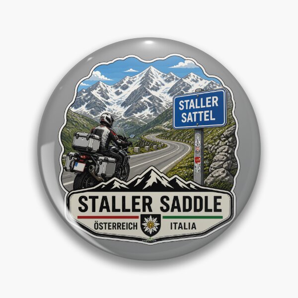 Item preview, Staller Saddle, Staller Pass, Passo Stalle Italy, Austria Sticker TShirt 04 designed and sold by OuterShellUK.