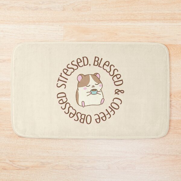 Item preview, Stressed Blessed Coffee Obsessed Hamster designed and sold by jianina-alondra.