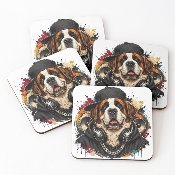 Item preview, Saint Bernard Hip Hop Music Star designed and sold by Kolibra.