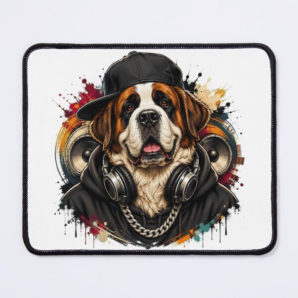 Item preview, Saint Bernard Hip Hop Music Star designed and sold by Kolibra.