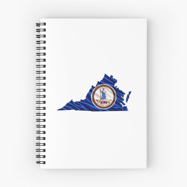 Item preview, Minimal Virginia State Flag Map Sticker Design designed and sold by FunPurchase.