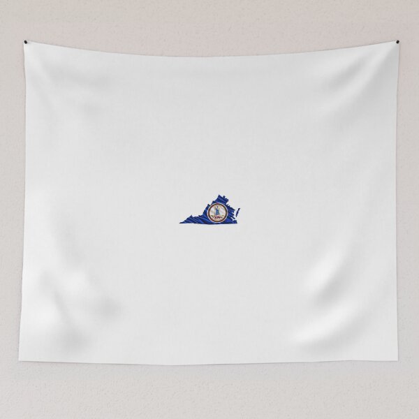 Item preview, Minimal Virginia State Flag Map Sticker Design designed and sold by FunPurchase.