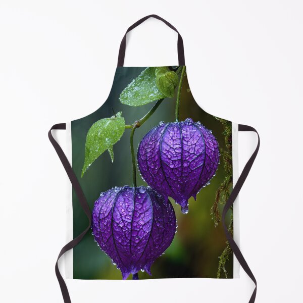 Item preview, Stunning Purple Flowers with Water Droplets designed and sold by Artessie.
