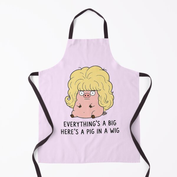Item preview, Pig in a Wig Funny Pig Pun Cute Animal Meme designed and sold by MonkiFlipp.