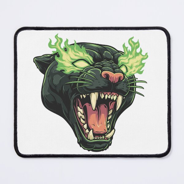 Item preview, Black panther head illustration designed and sold by robyeyedropy.