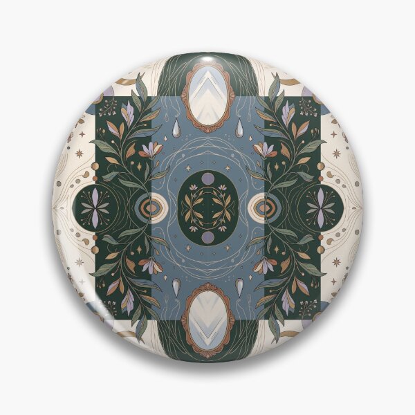 Item preview, Mirror Garden | Surreal Botanical Seamless Pattern | Elegant Organic Geometry designed and sold by AP Digi Store.