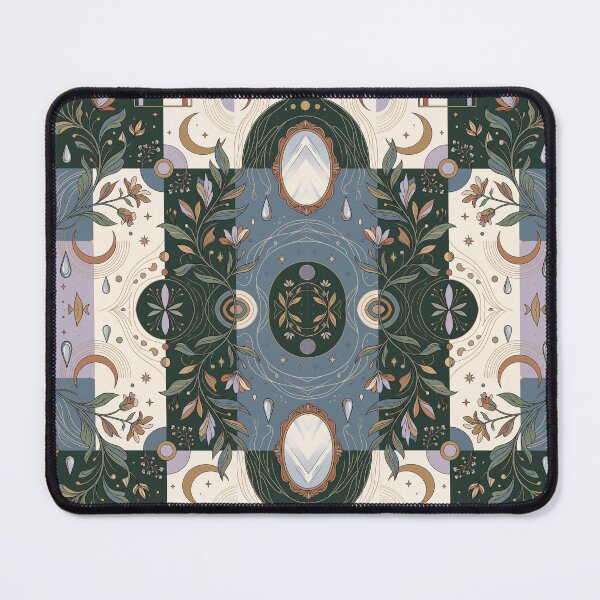 Item preview, Mirror Garden | Surreal Botanical Seamless Pattern | Elegant Organic Geometry designed and sold by AP Digi Store.