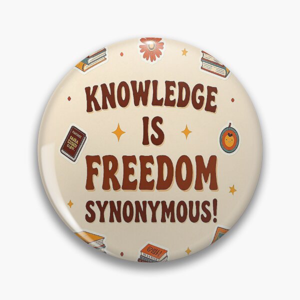 Item preview, Motivational Quote about Culture KNOWLEDGE IS FREEDOM SYNONYMOUS! designed and sold by Giulivo Store Graphic.