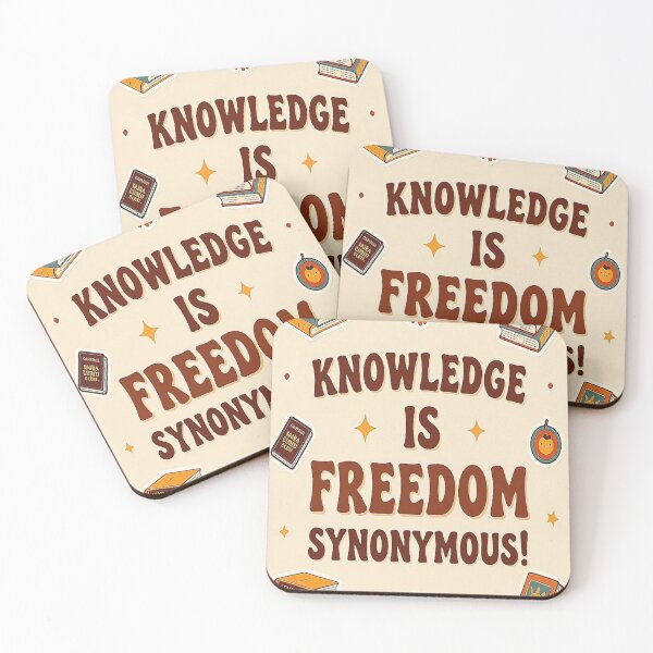 Item preview, Motivational Quote about Culture KNOWLEDGE IS FREEDOM SYNONYMOUS! designed and sold by Giulivo Store Graphic.
