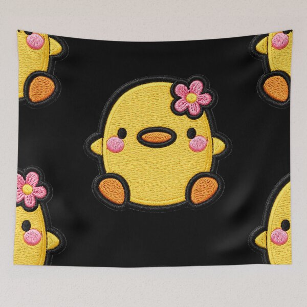Item preview, Kawaii Yellow Chick Embroidery Patch Illustration designed and sold by ColorSplash123.