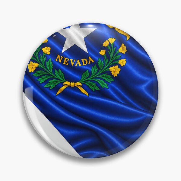 Item preview, Minimal Nevada State Flag Map Sticker Design designed and sold by FunPurchase.