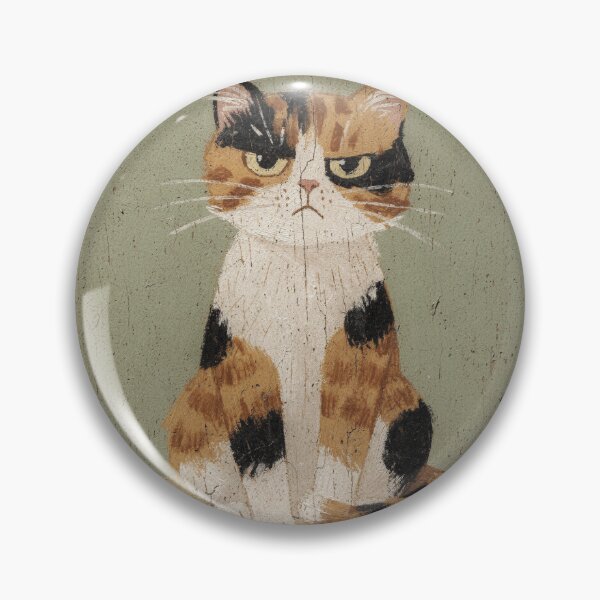 Item preview, Calico Cat Glaring After a Trip to the Vet Folk Art designed and sold by PictorialWhimsy.