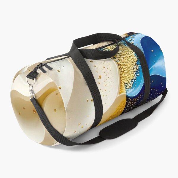 Item preview, Swirling Abstract Waves in Blue and Gold designed and sold by Vicky Brago-Mitchell®.