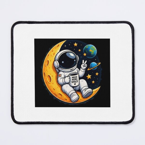 Item preview, Cute Astronaut On The Moon designed and sold by ThilankaDesign.