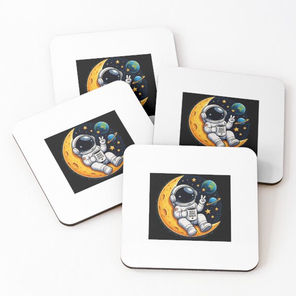 Item preview, Cute Astronaut On The Moon designed and sold by ThilankaDesign.